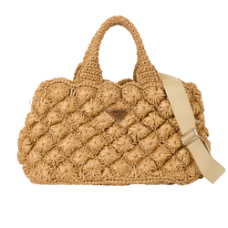 Canapa Tote Bag, Raffia, Beige, MII, S/DB, 3*